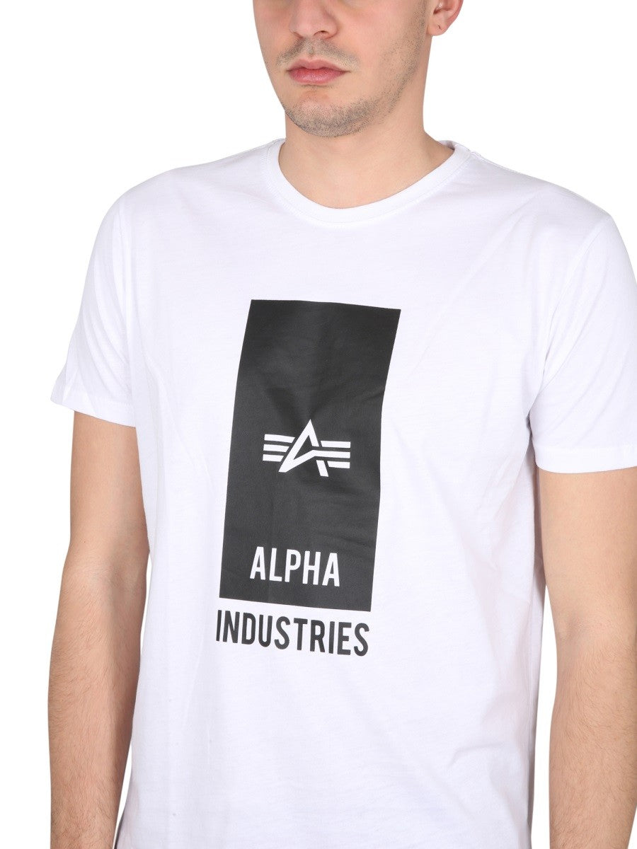 ALPHA INDUSTRIES LOGO PRINT T-SHIRT