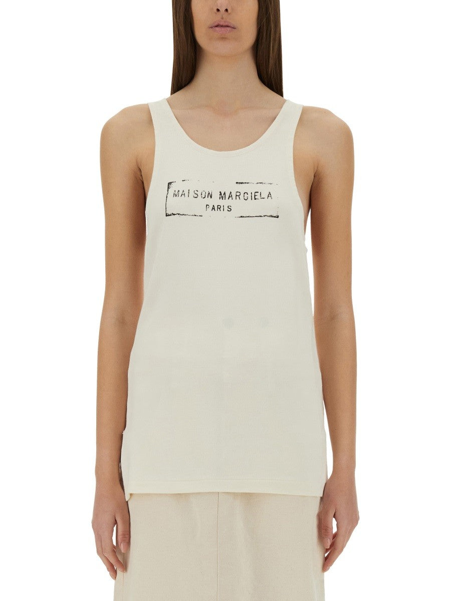 Maison Margiela LOGO PRINT TANK TOP