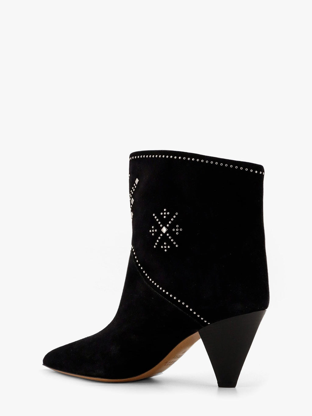 Isabel Marant Loline suede ankle boots with micro studs