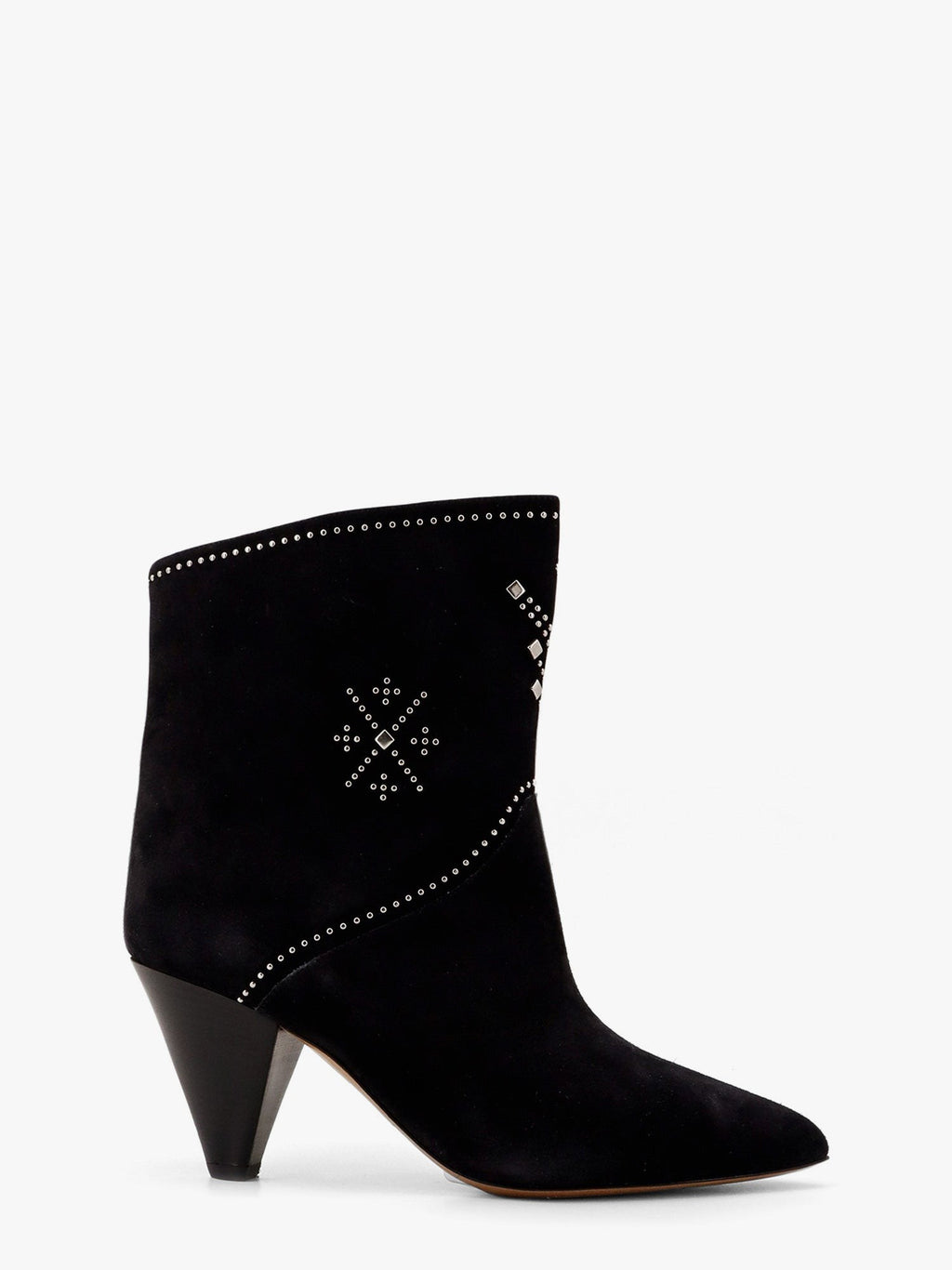 Isabel Marant Loline suede ankle boots with micro studs