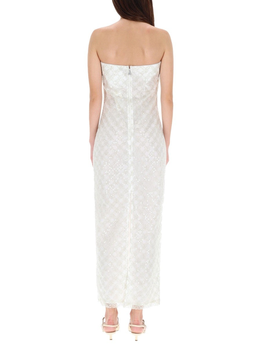ROTATE BIRGER CHRISTENSEN LONG DRESS WITH BEADS