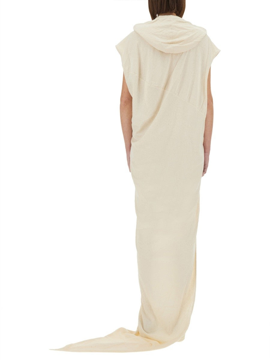 RICK OWENS DRKSHDW LONG DRESS WITH HOOD