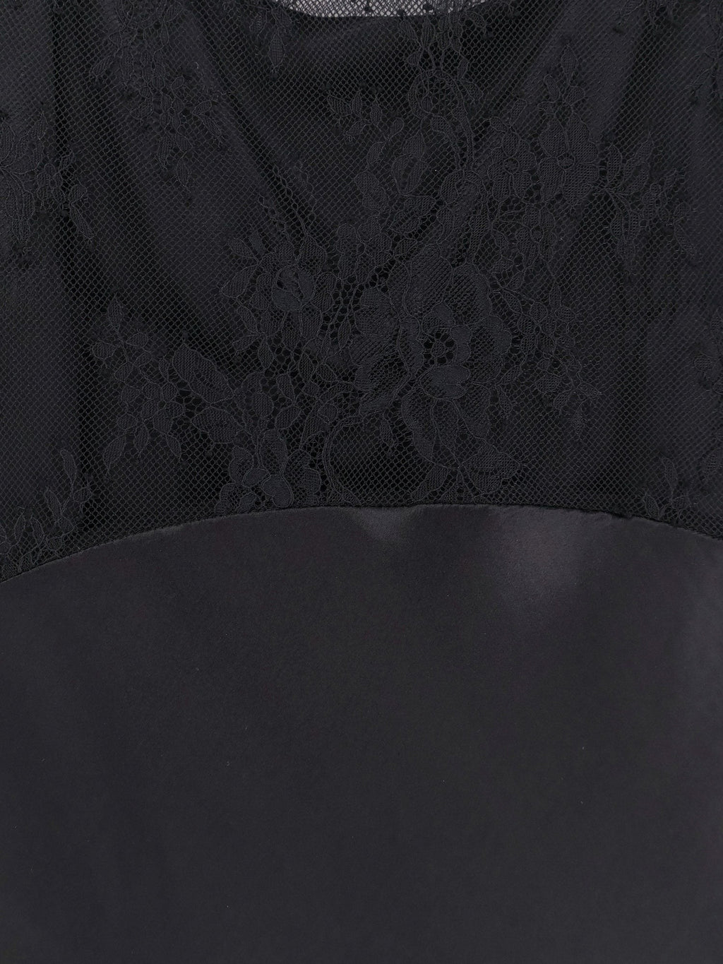 alberta ferretti Long dress with lace insert