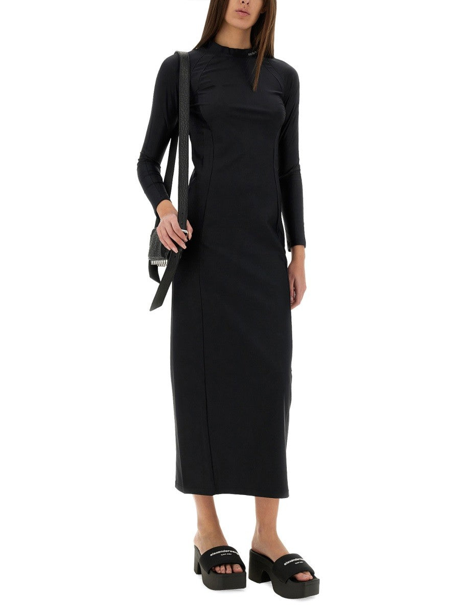 ALEXANDERWANG.T LONG DRESS WITH LOGO