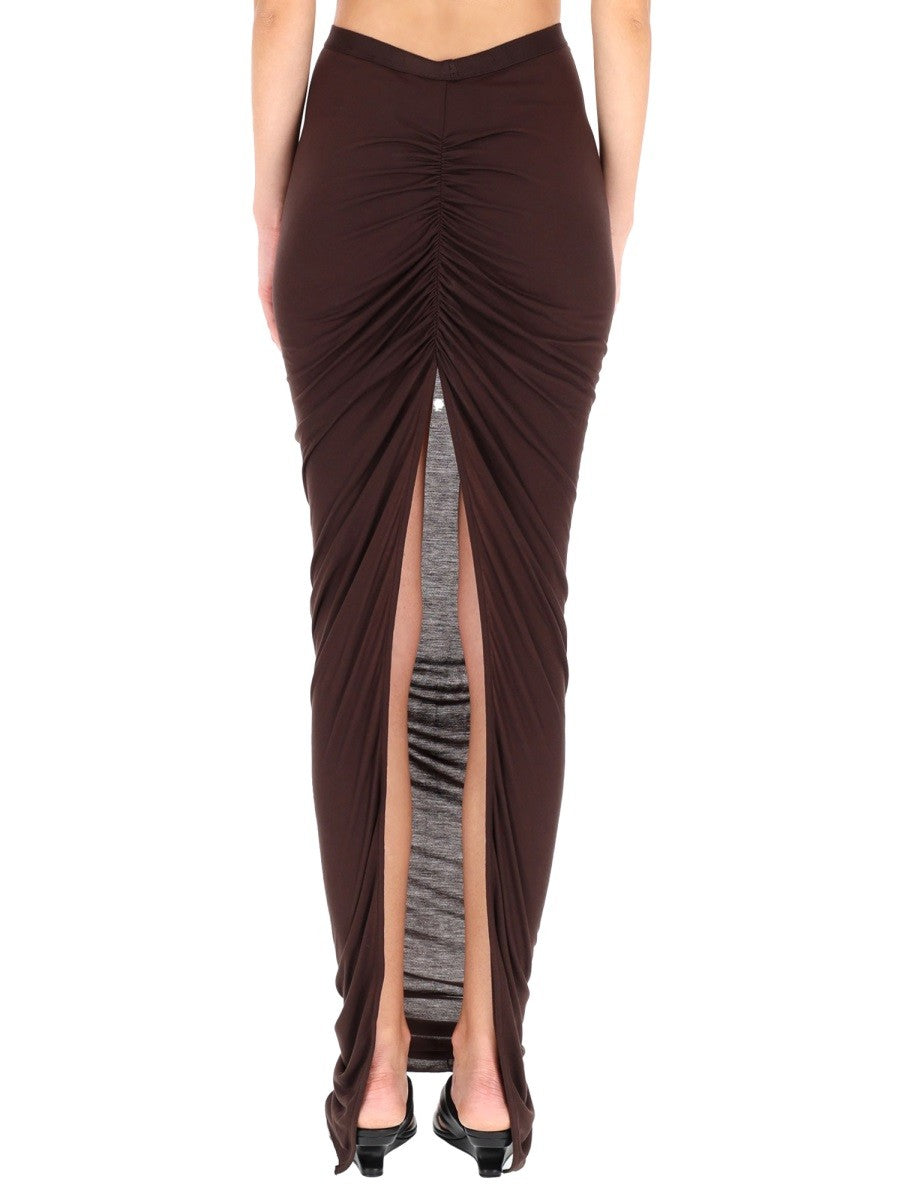RICK OWENS LILIES LONG "EVA" SKIRT