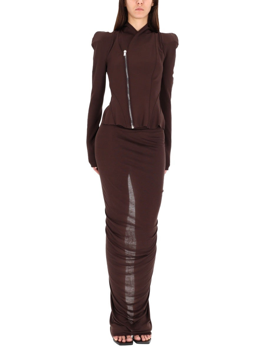 RICK OWENS LILIES LONG "EVA" SKIRT