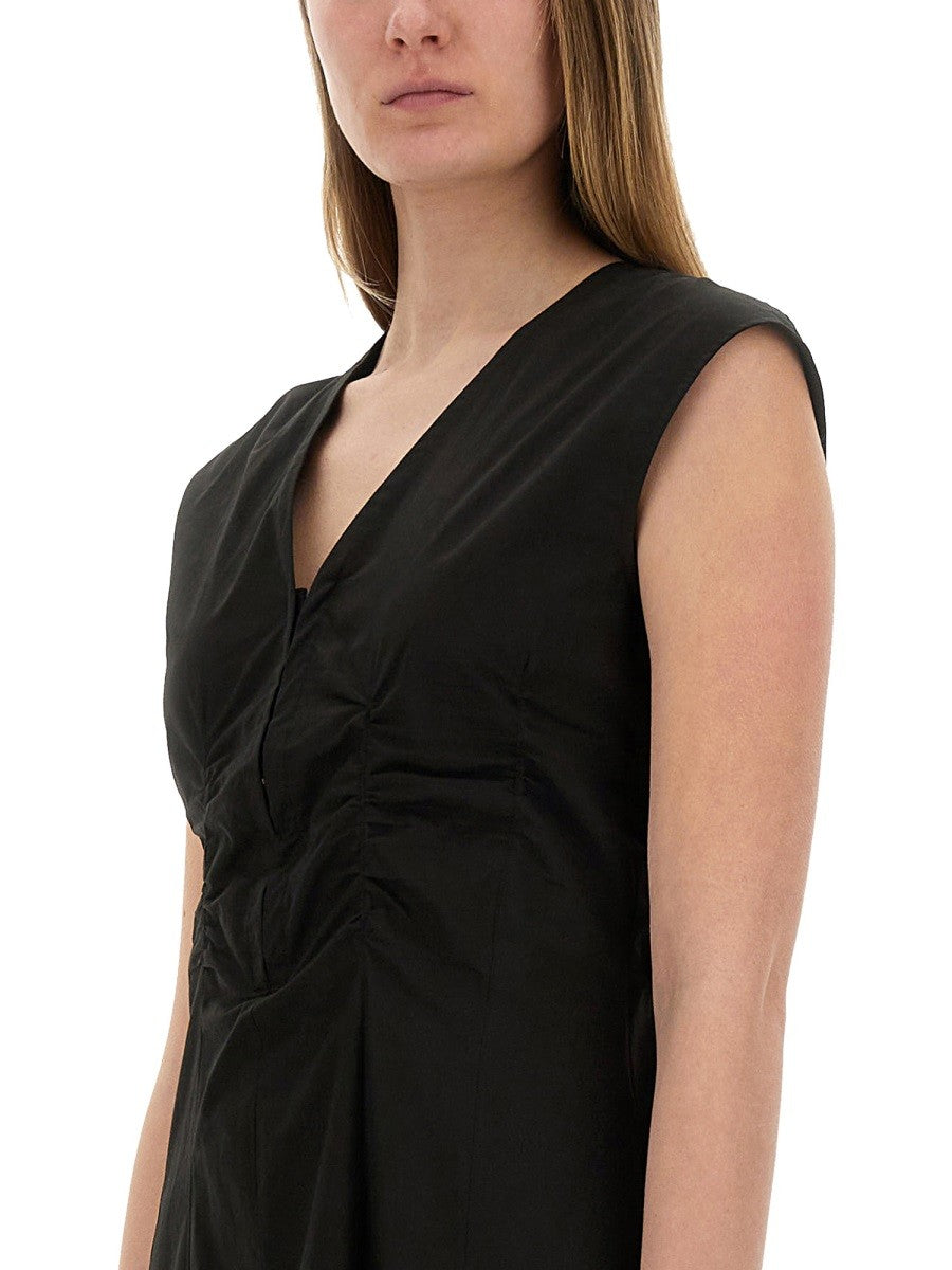 ALYSI LONG POPLIN DRESS