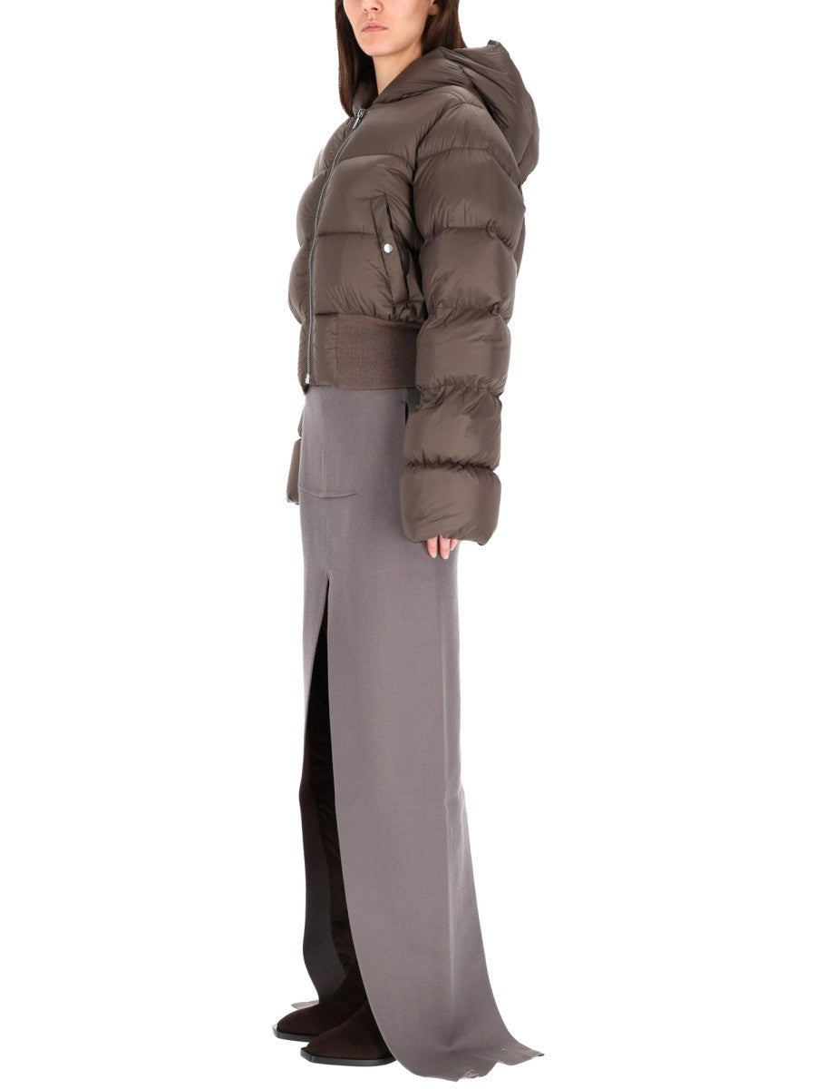 RICK OWENS LONG SKIRT WITH CENTER SLITS