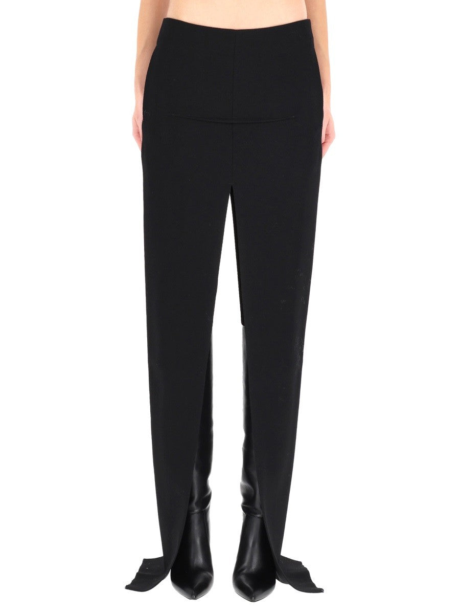RICK OWENS LONG SKIRT WITH CENTER SLITS