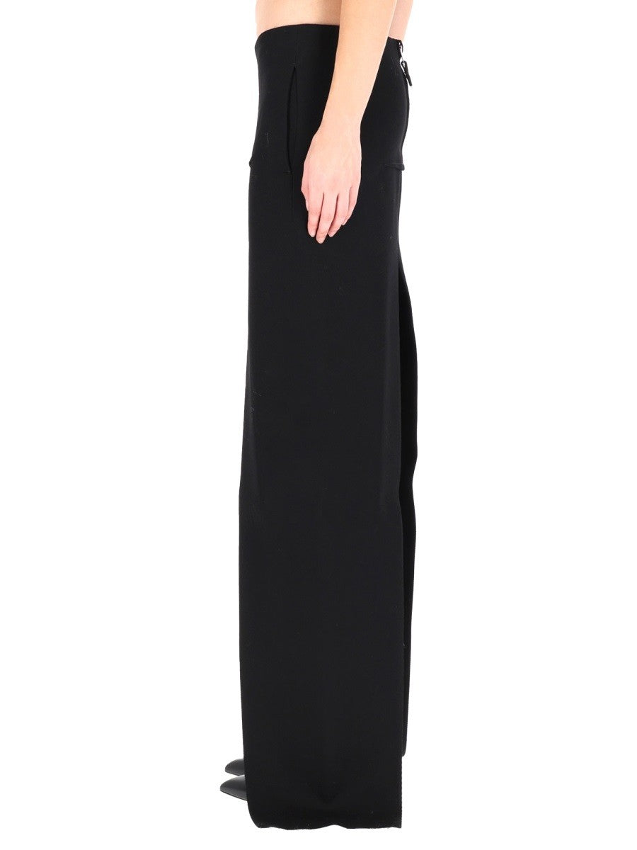 RICK OWENS LONG SKIRT WITH CENTER SLITS