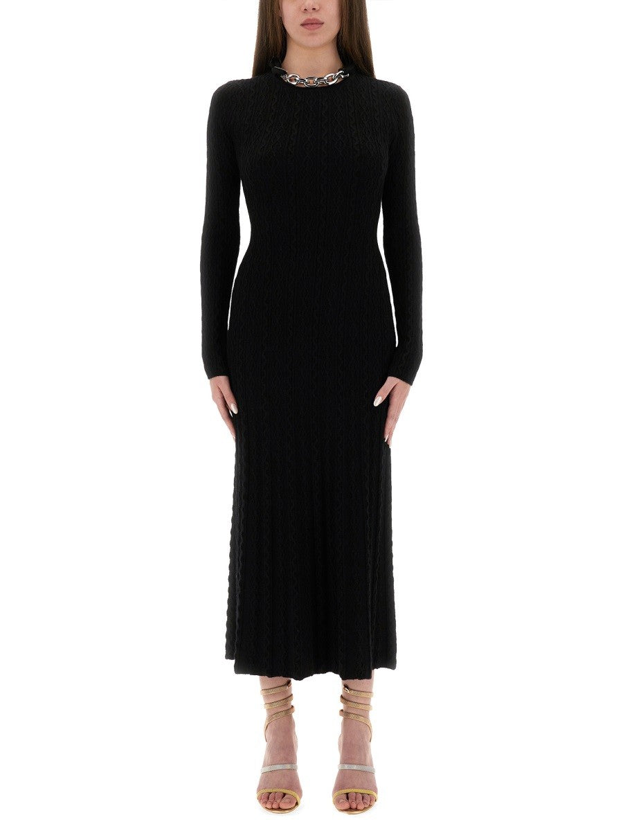 RABANNE LONG WOOL DRESS