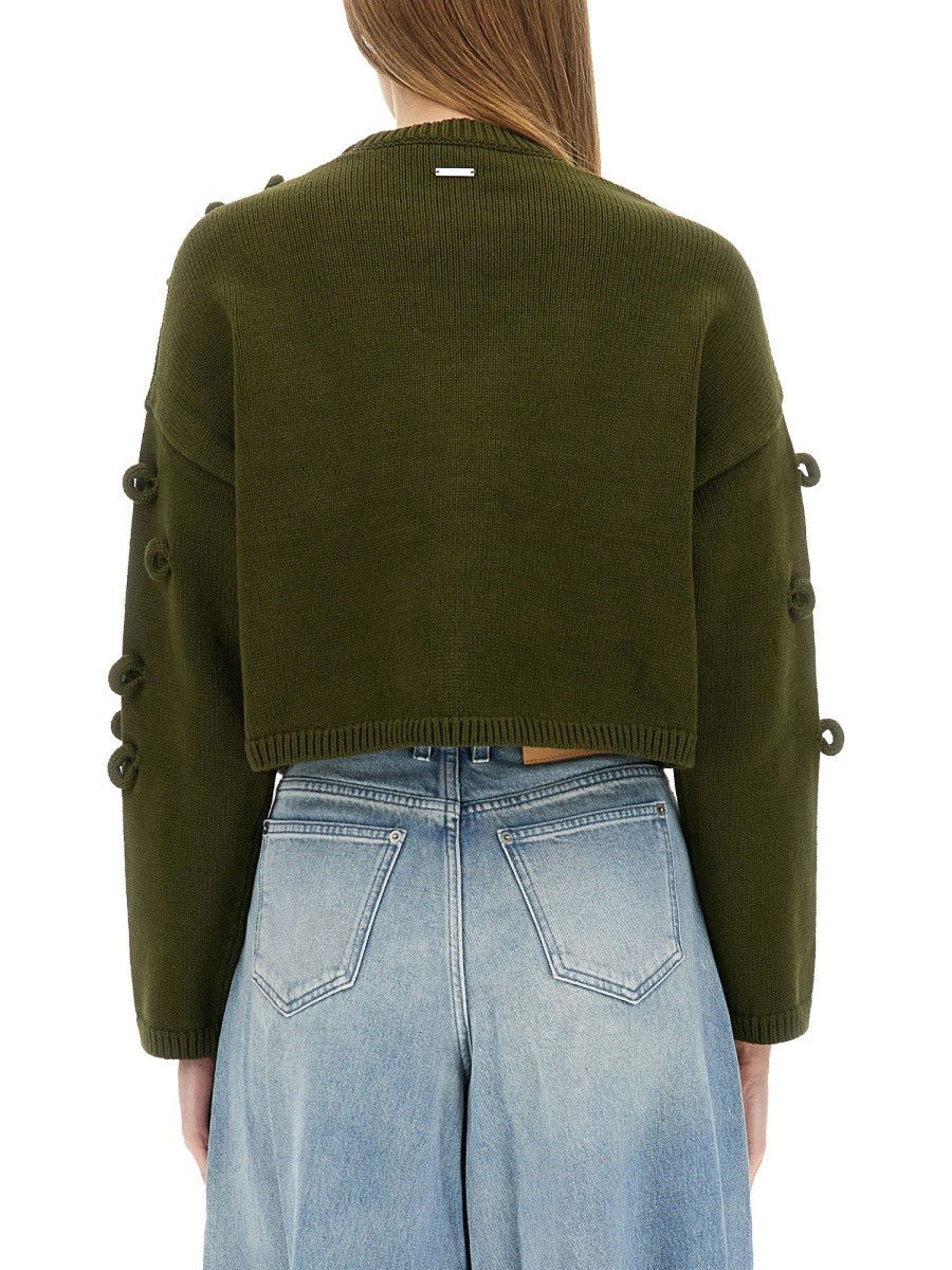 jw anderson LOOP CROPPED JERSEY