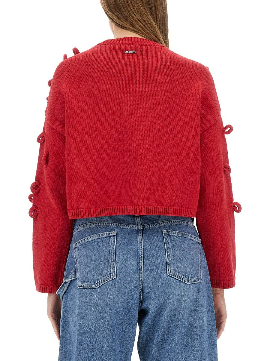 jw anderson LOOP CROPPED JERSEY