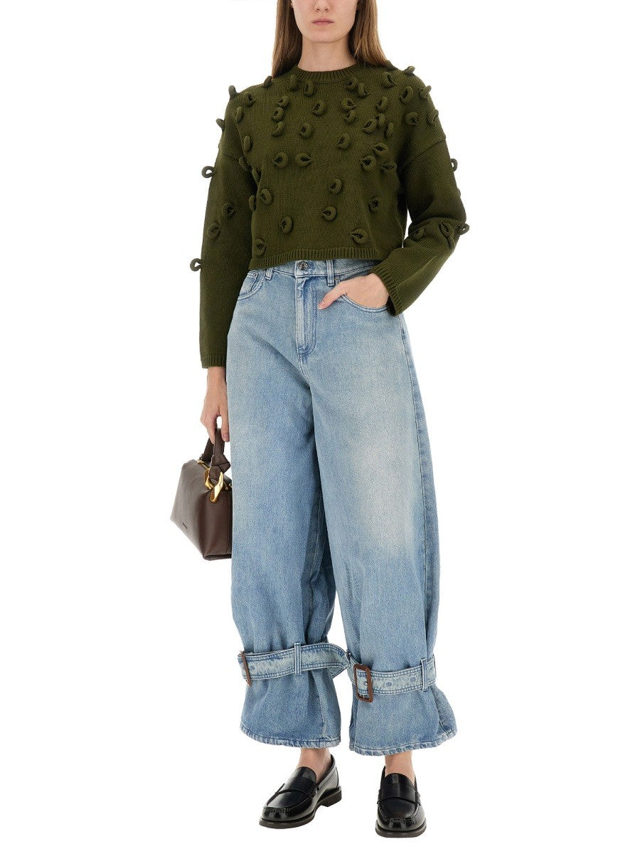 jw anderson LOOP CROPPED JERSEY