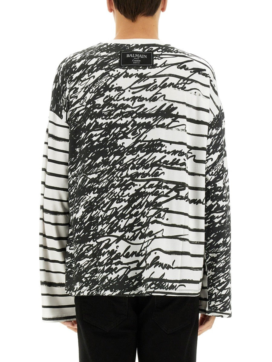 Balmain "LOVE LETTER" T-SHIRT