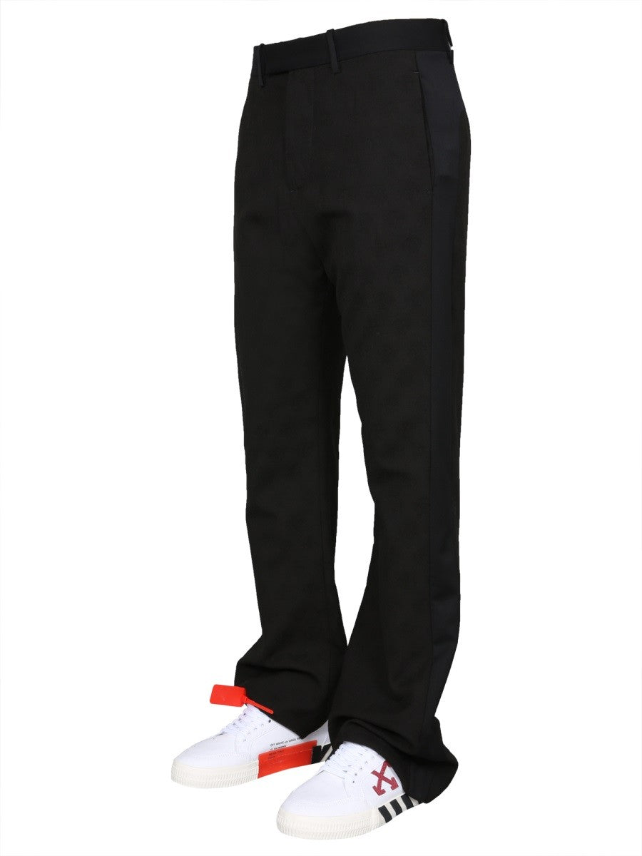 Off-white "LOW FIT" TROUSERS