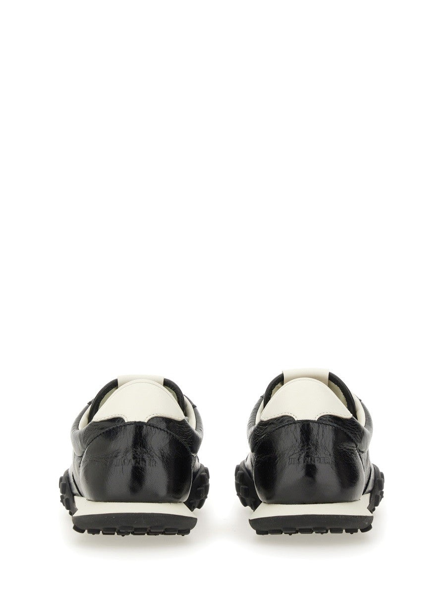 JIL SANDER LOW LEATHER SNEAKER