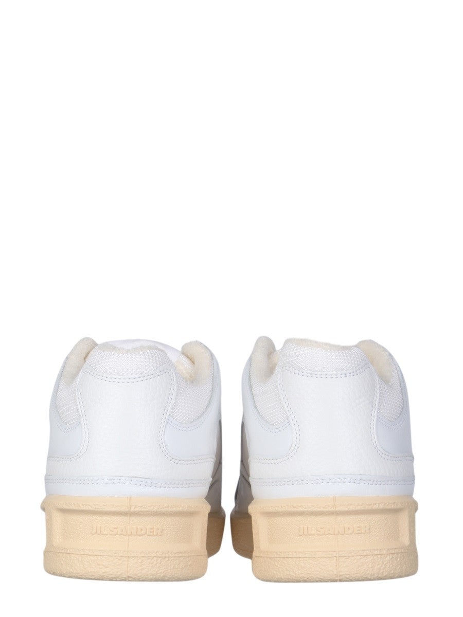 JIL SANDER LOW LEATHER SNEAKERS