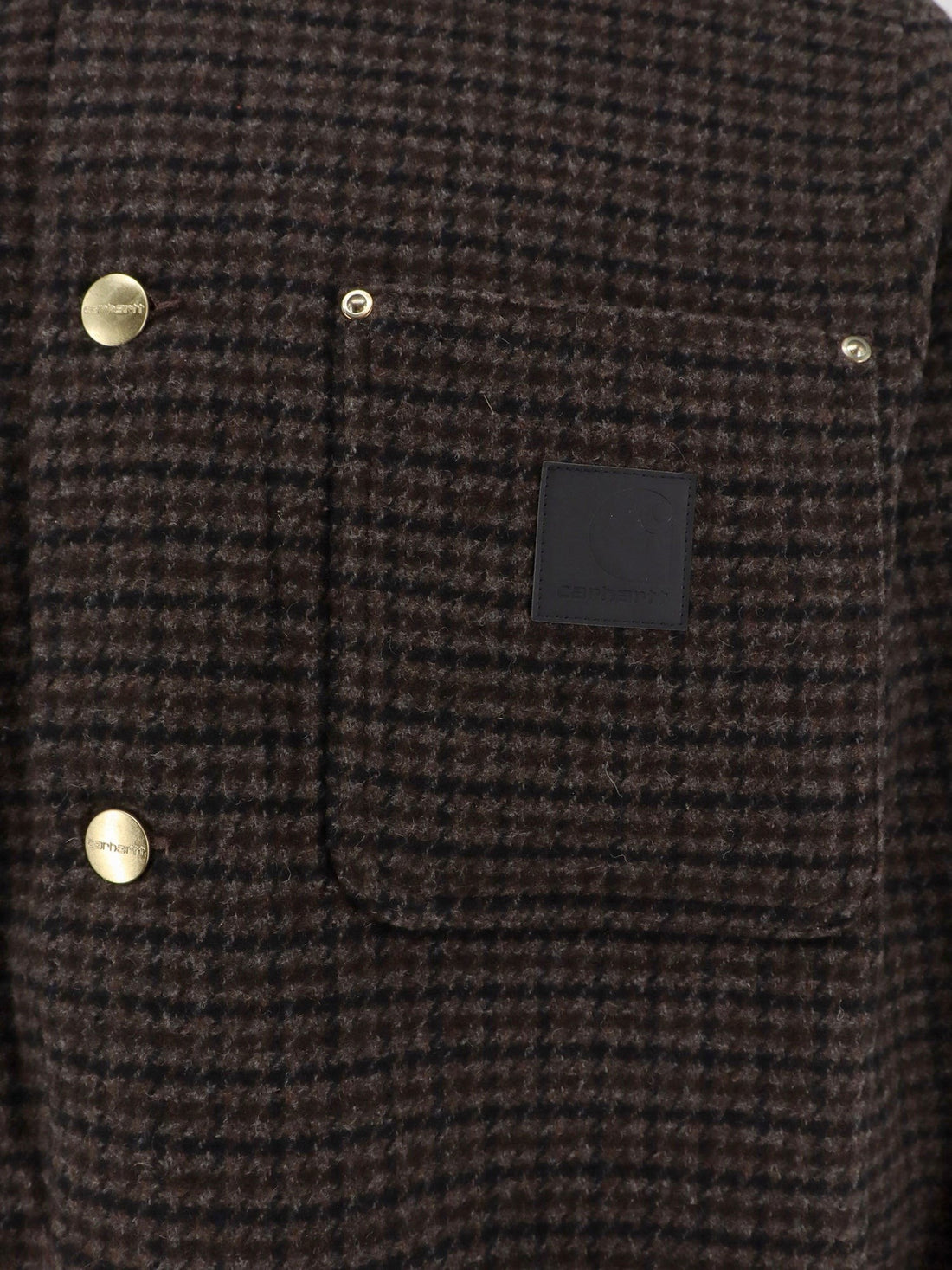 Carhartt Wip Lowis jacket with houndstooth pattern