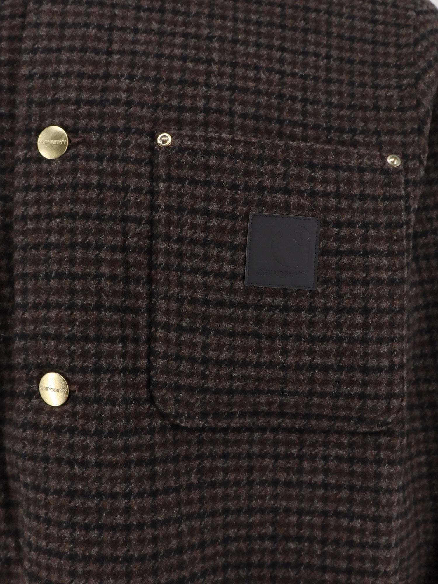 Carhartt Wip Lowis jacket with houndstooth pattern