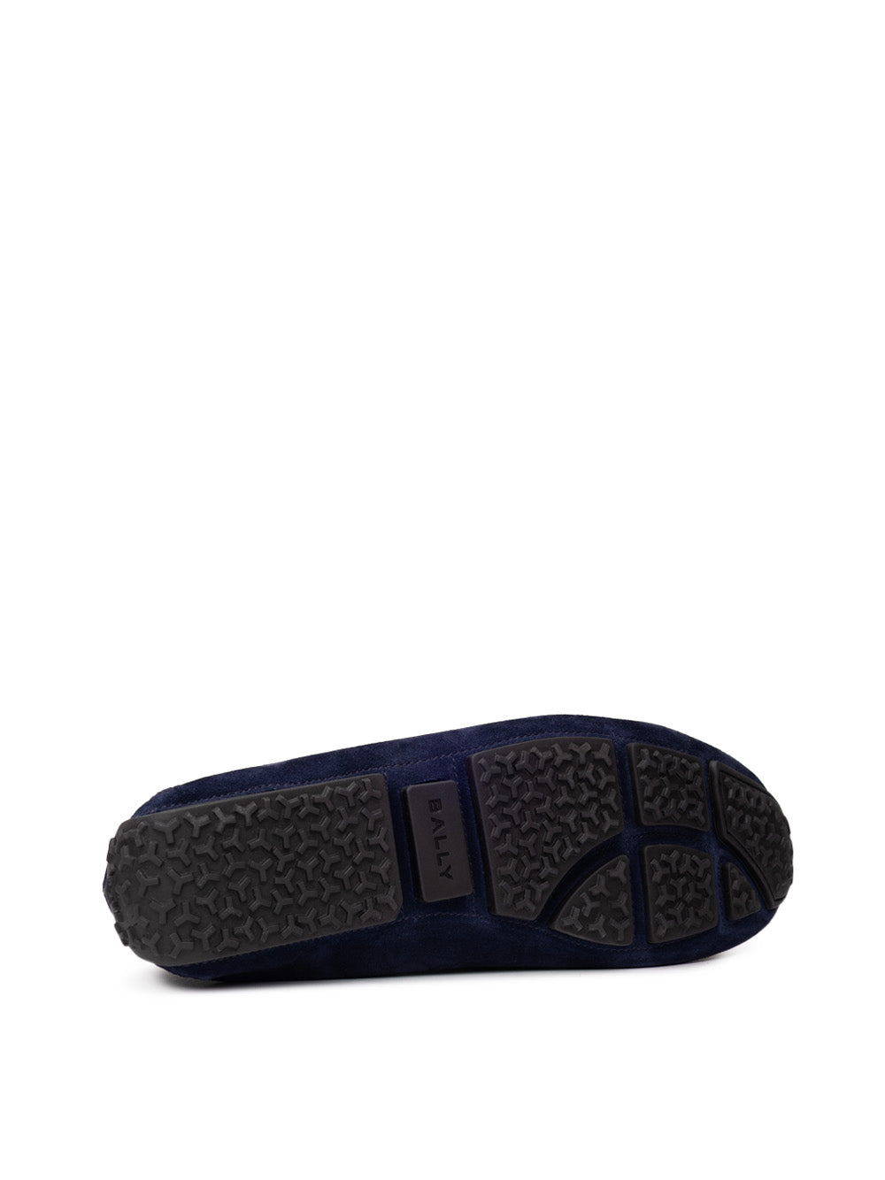 Bally Men's Blue Suede Loafers with Metal Logo Badge – Siebentaschen