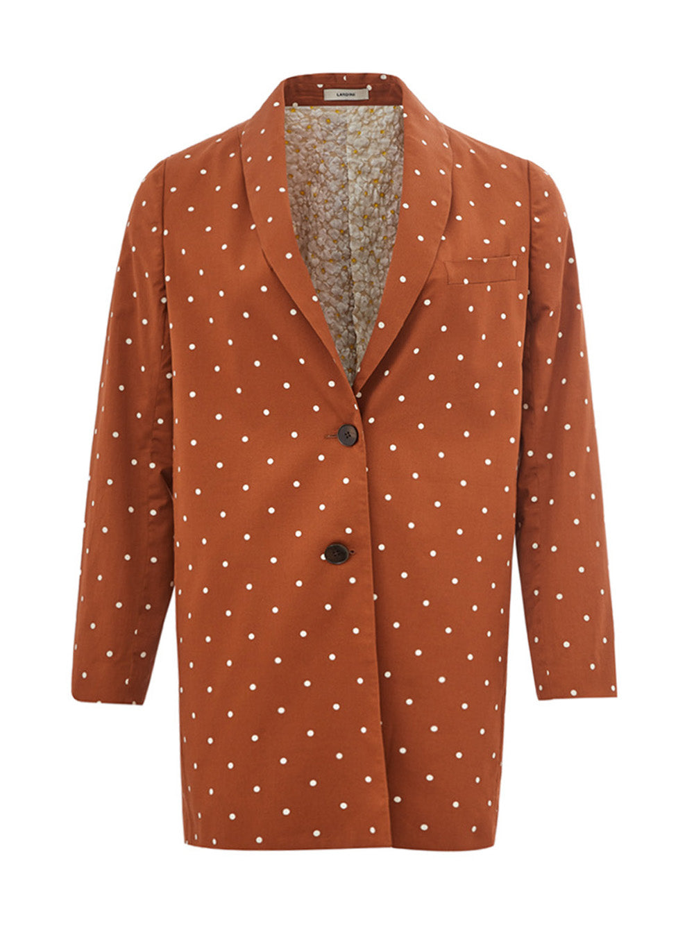 Lardini Polka Dot Trench Jacket