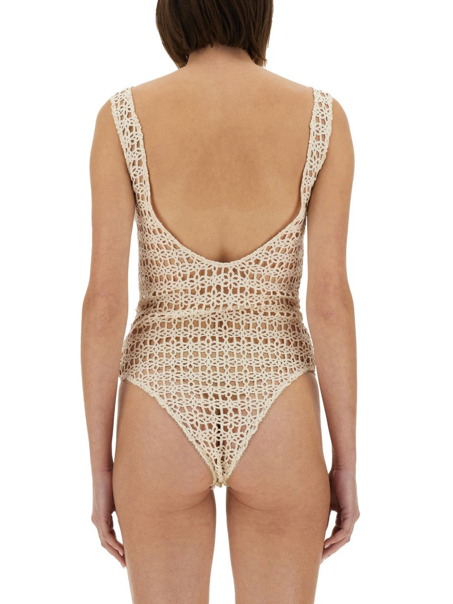 ALYSI MACRAMÉ BODYSUIT