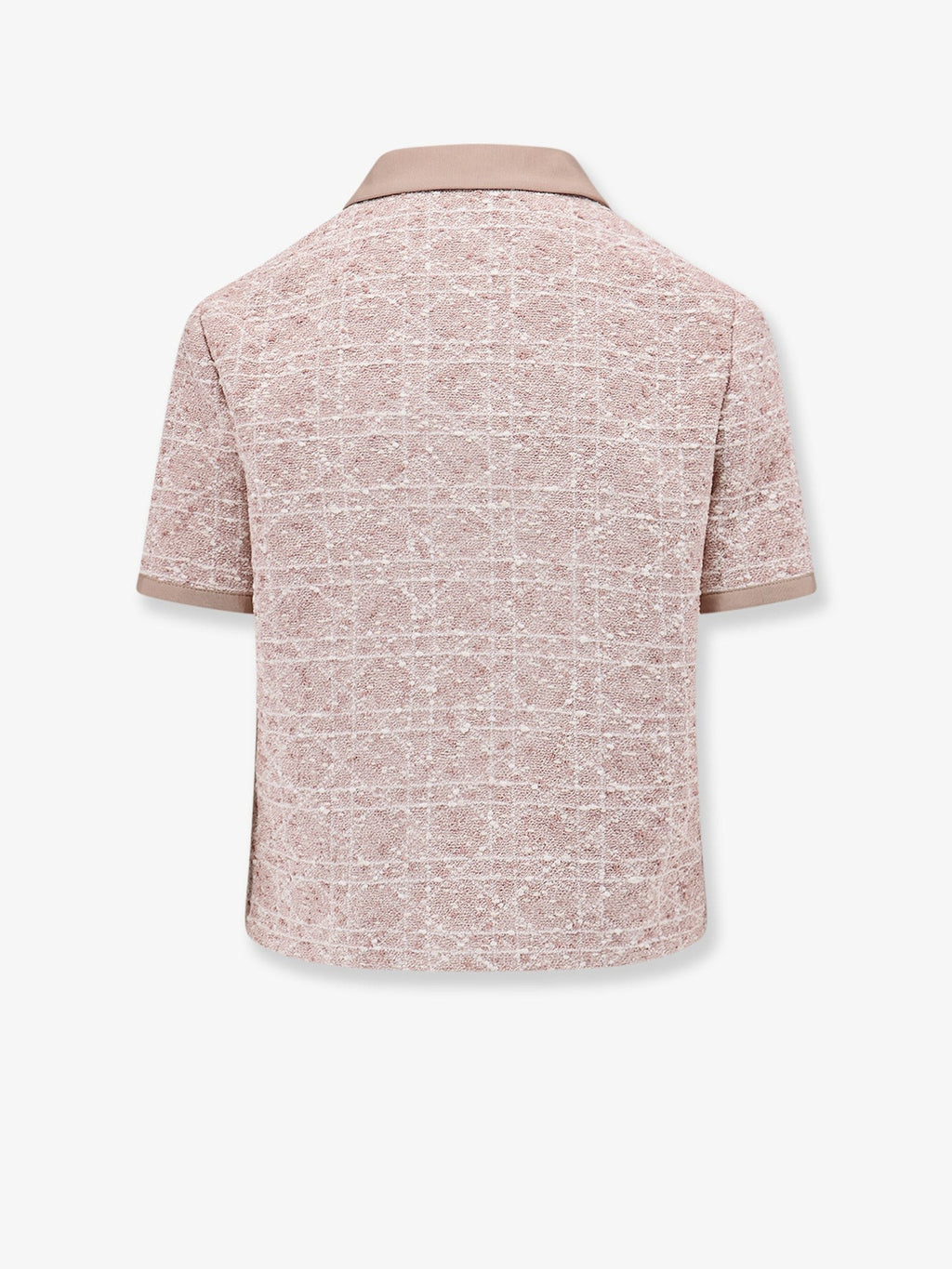 Dior Macrocannage short sleeve cotton blend tweed blazer