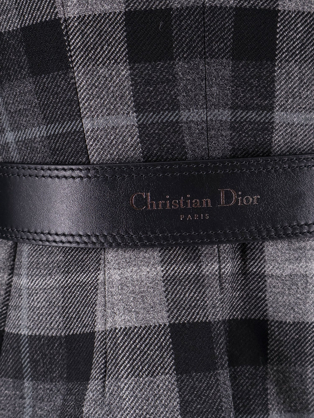 Dior Madras blazer with belt and removable scarf