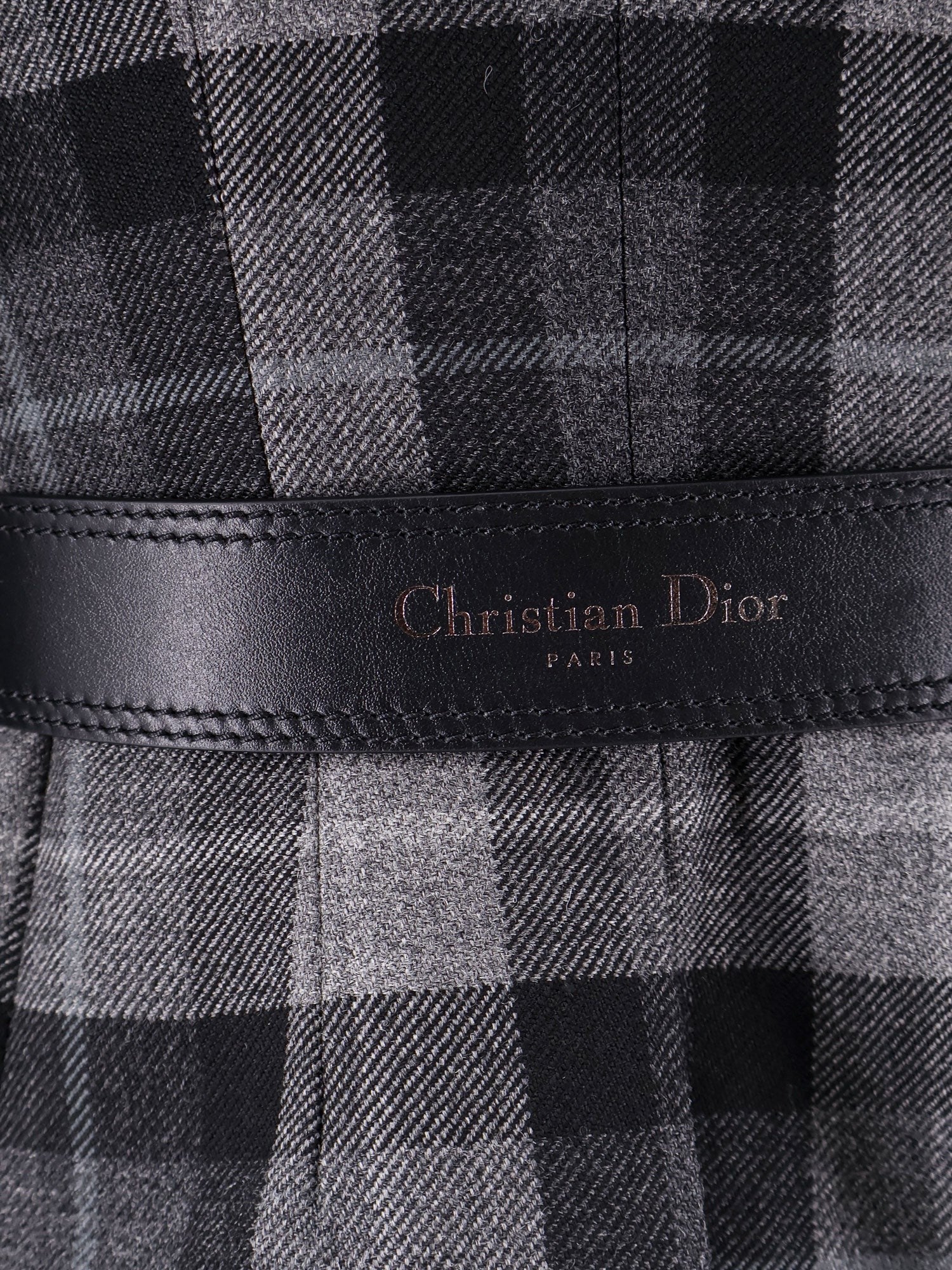 Dior Madras blazer with belt and removable scarf