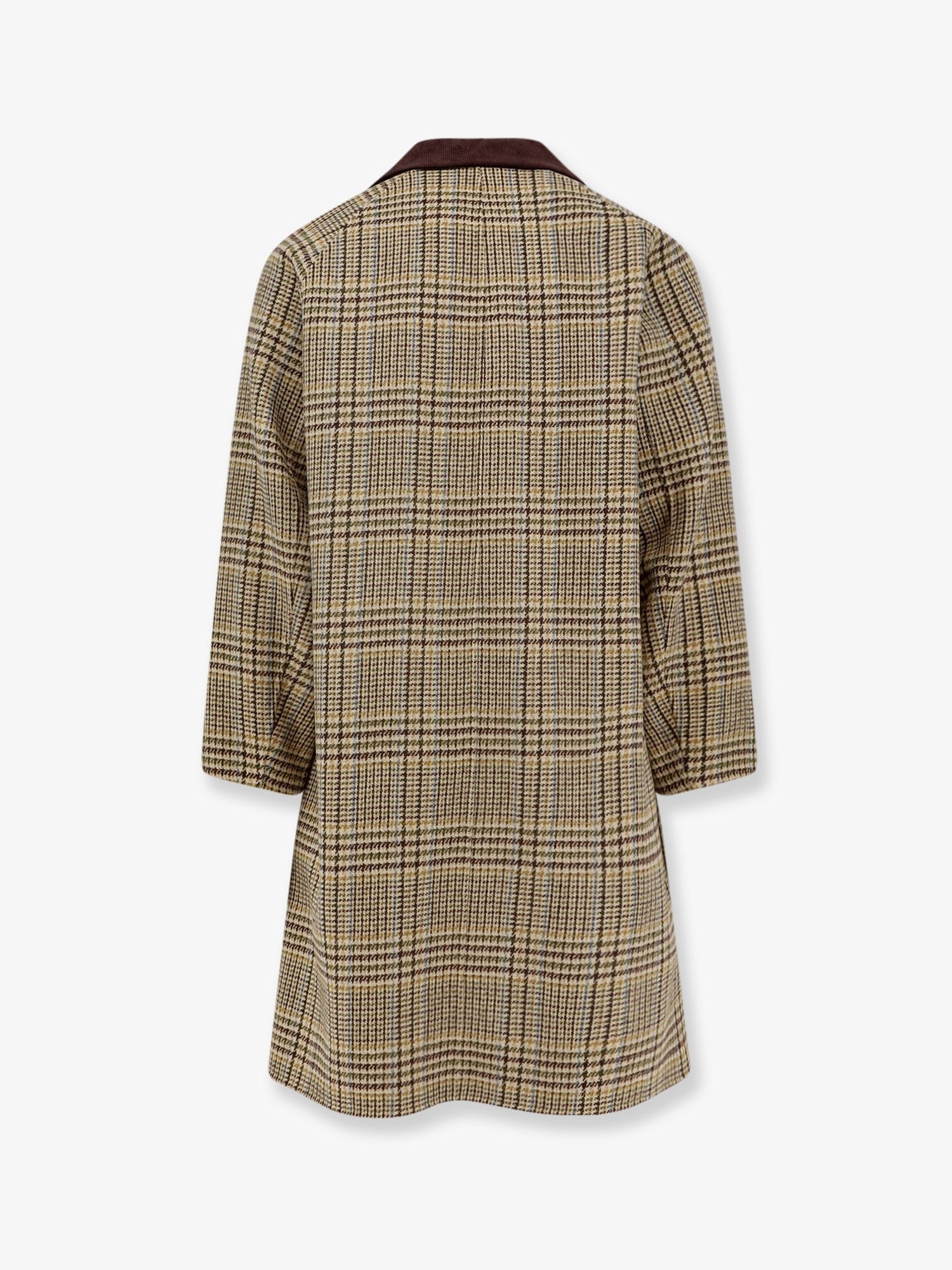 AMARANTO Madras coat with padding