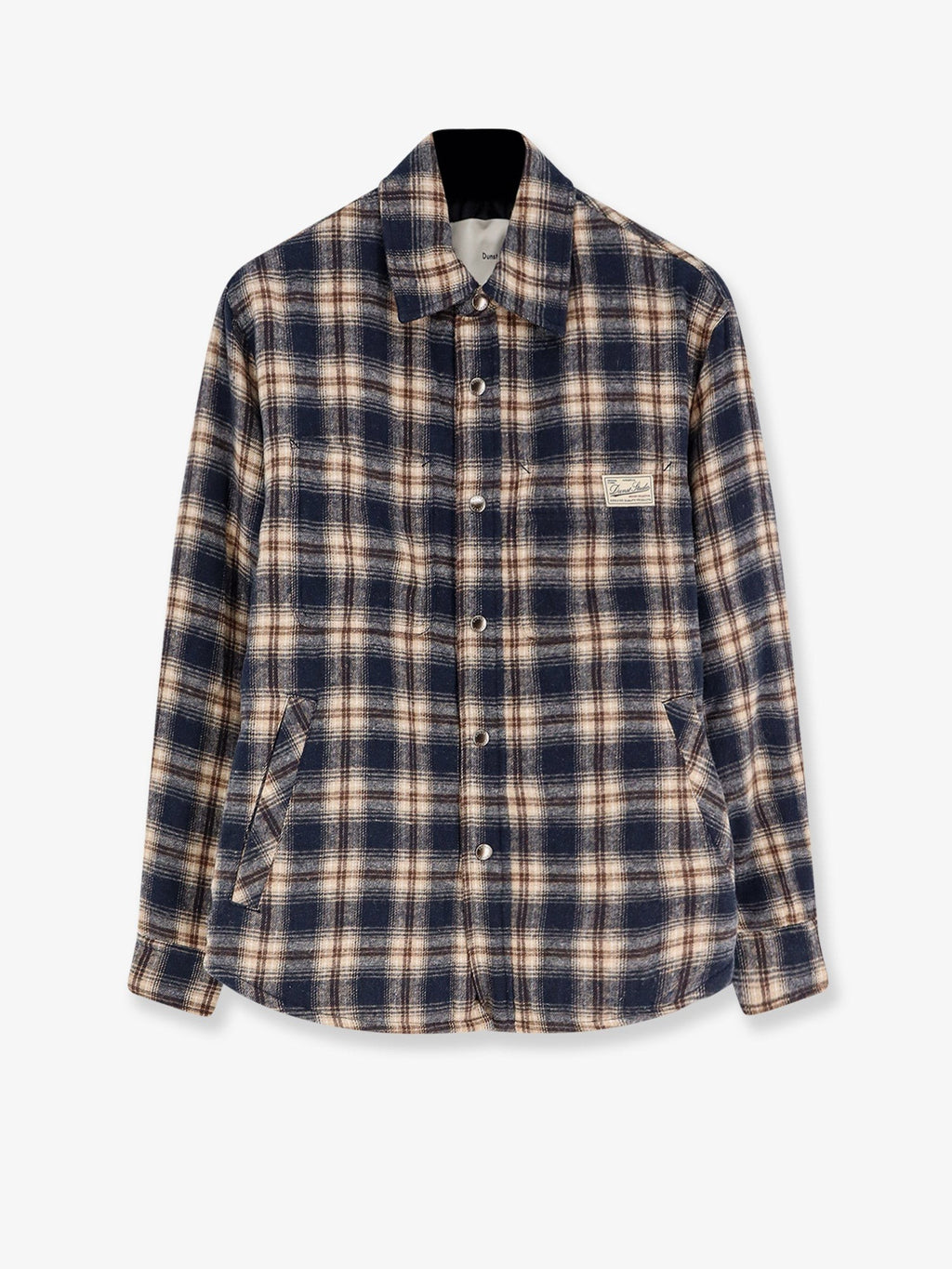 DUNST Madras pattern flannel jacket