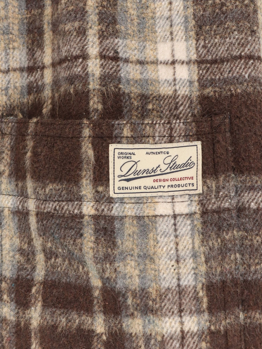DUNST Madras pattern flannel jacket