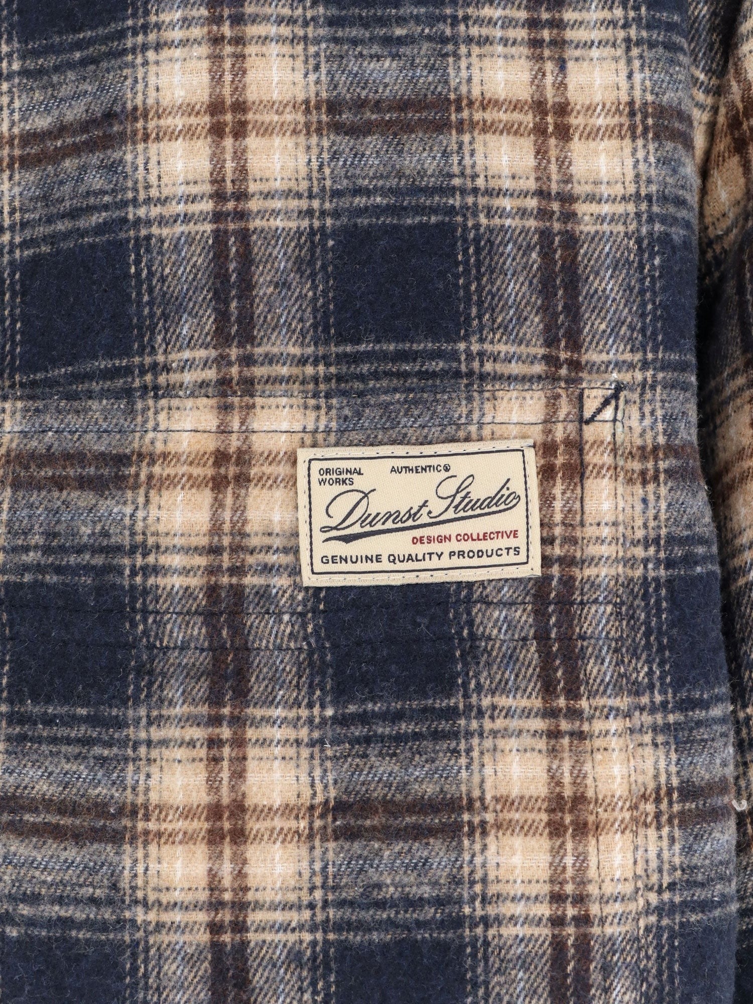 DUNST Madras pattern flannel jacket