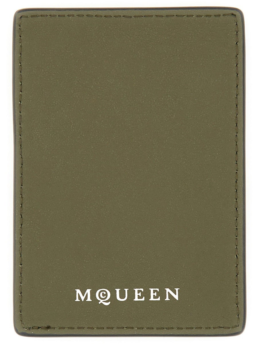 Alexander Mcqueen MAGNETIC CARD HOLDER "SKULL"