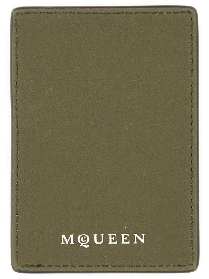 Alexander Mcqueen MAGNETIC CARD HOLDER "SKULL"