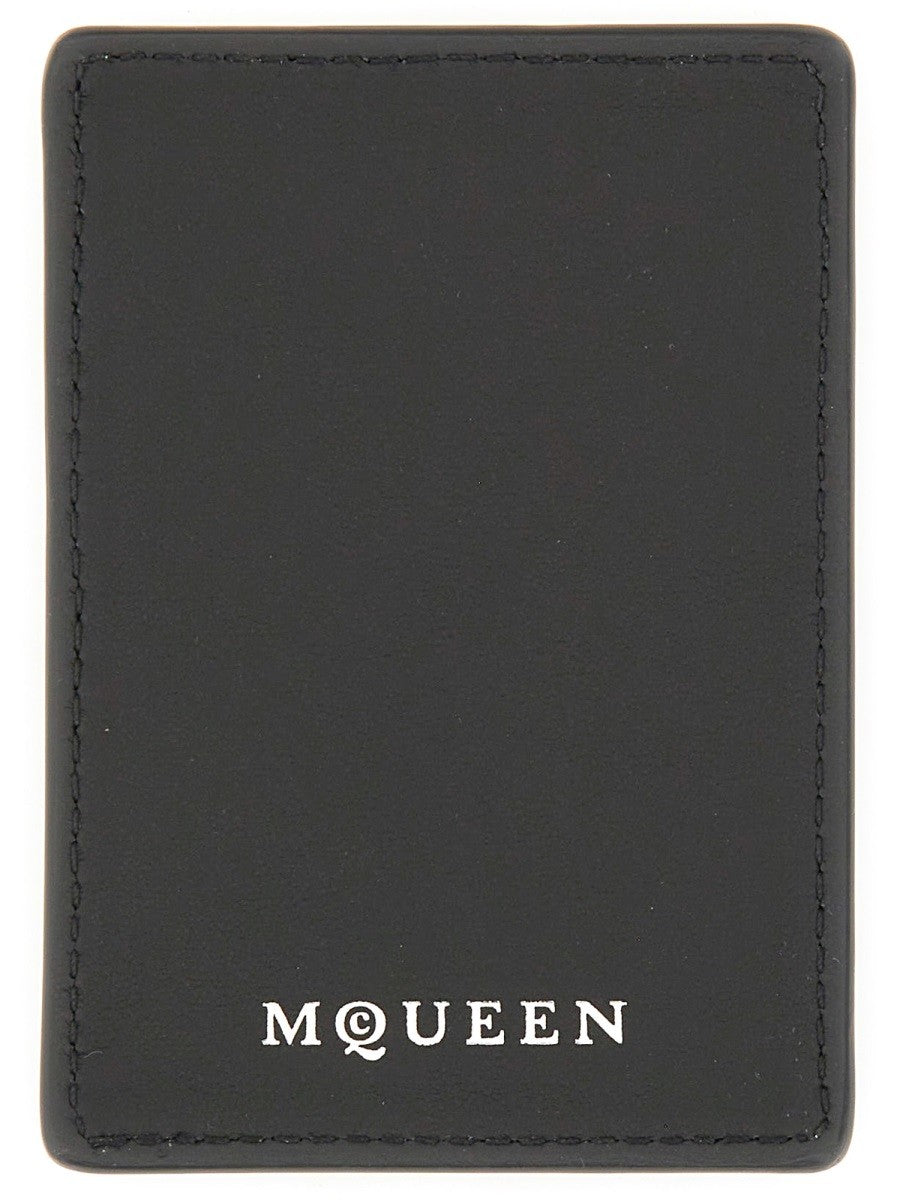Alexander Mcqueen MAGNETIC CARD HOLDER "SKULL"