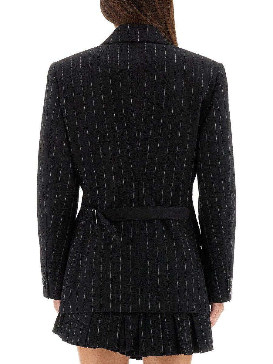 Isabel Marant "MAIA" PINSTRIPE JACKET WITH BELT