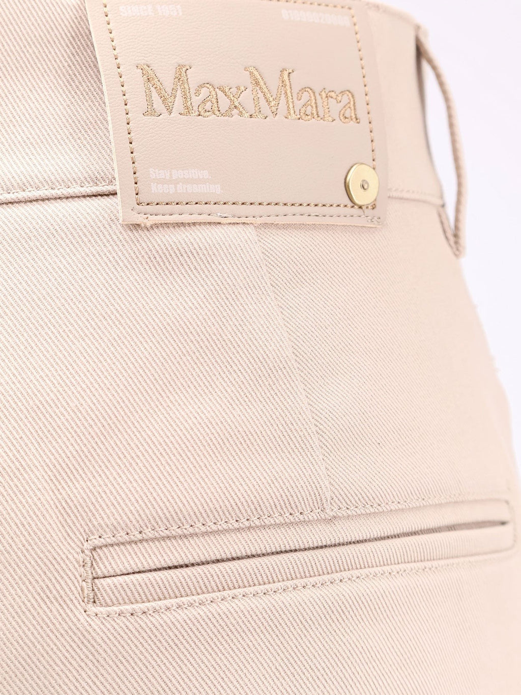 'S MAX MARA Marianna distressed fabric trouser
