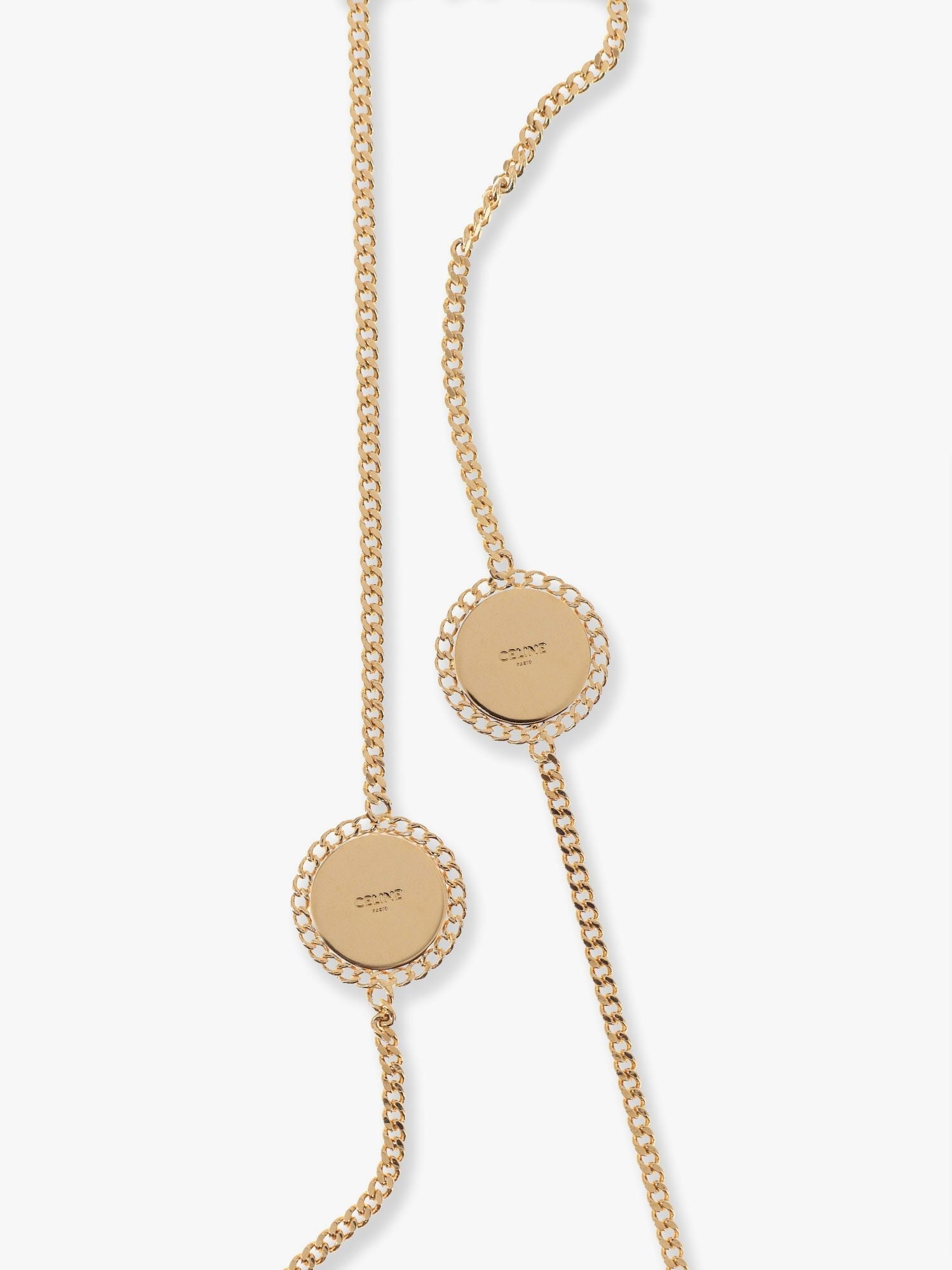 Celine Medaille sautoir metal necklace