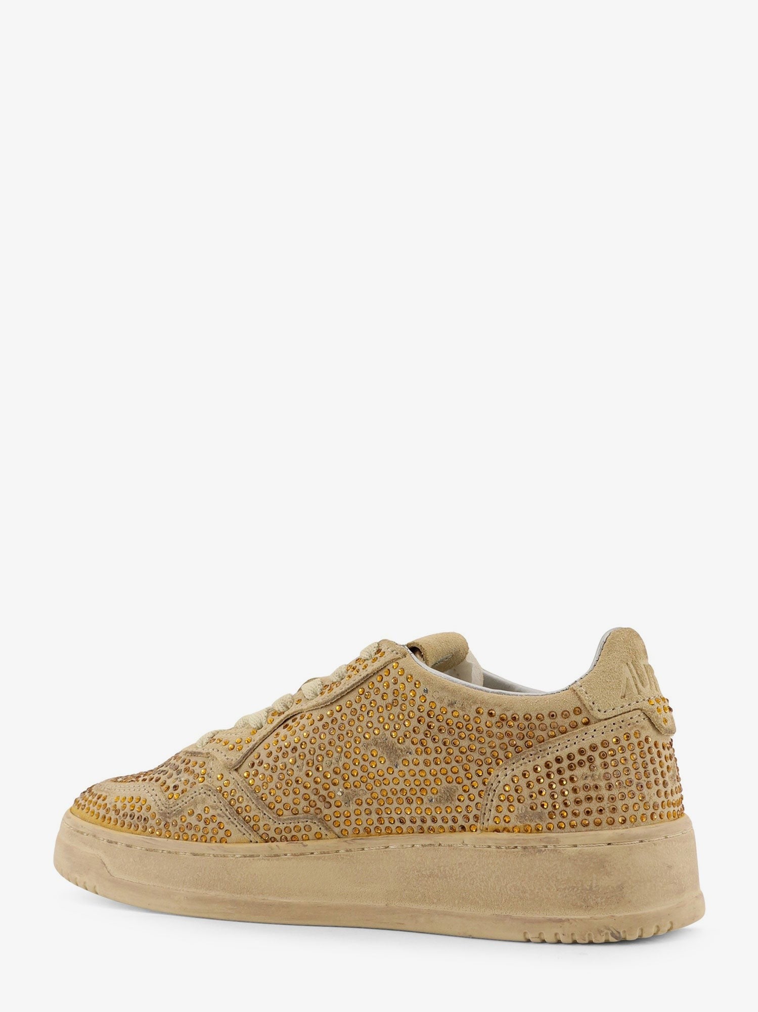 Autry Medalst Low suede sneakers with rhinestones