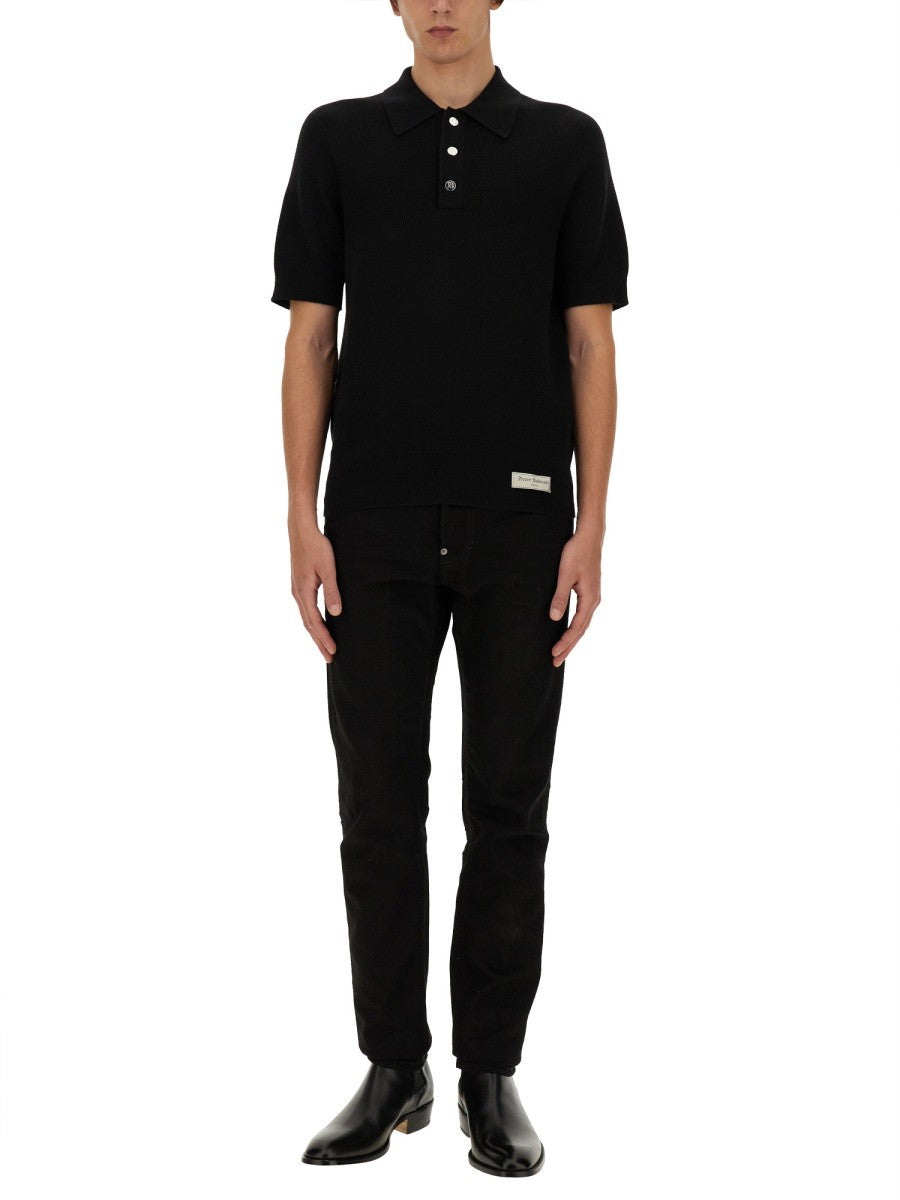 Balmain MERINO WOOL POLO SHIRT