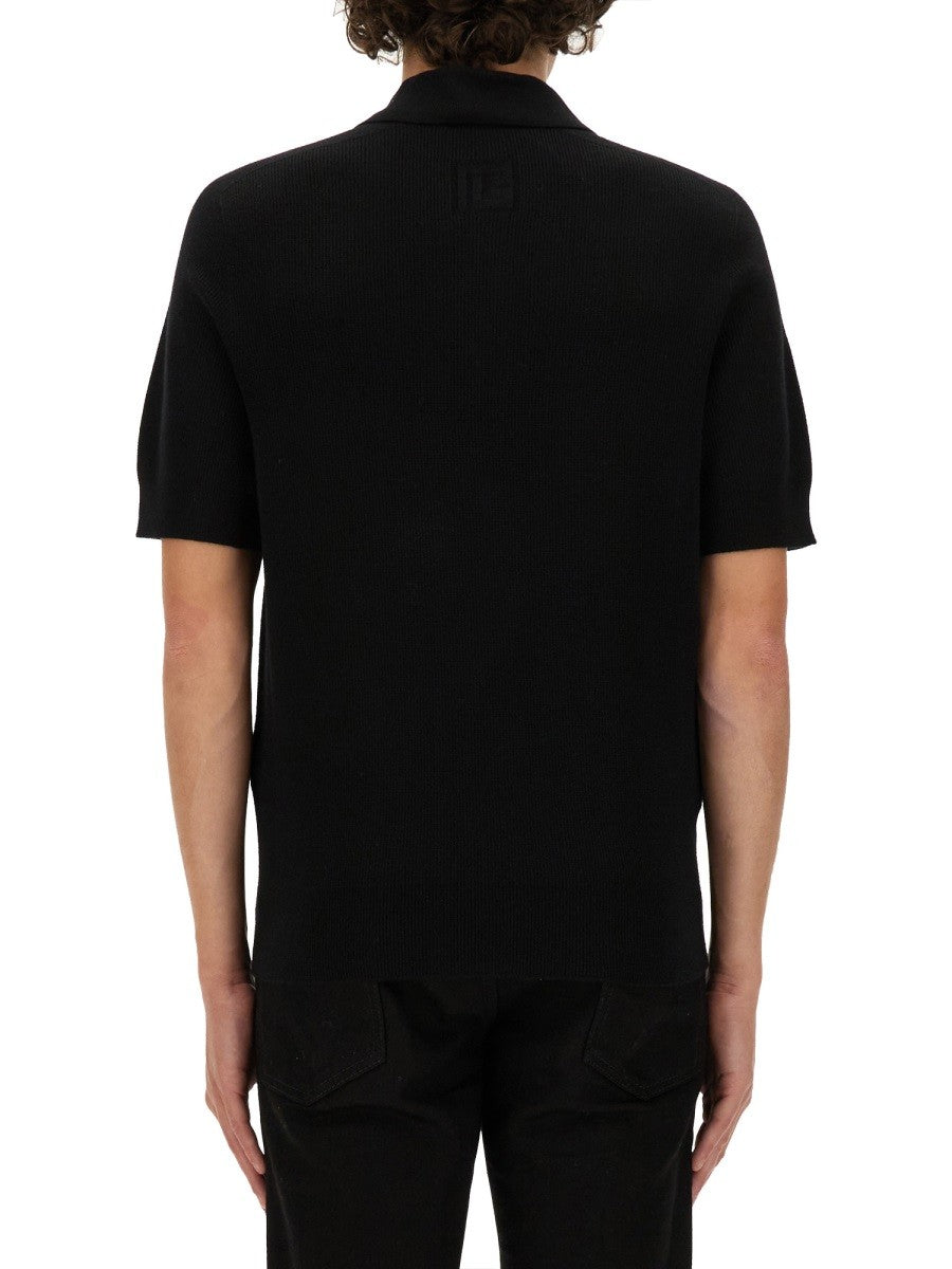 Balmain MERINO WOOL POLO SHIRT