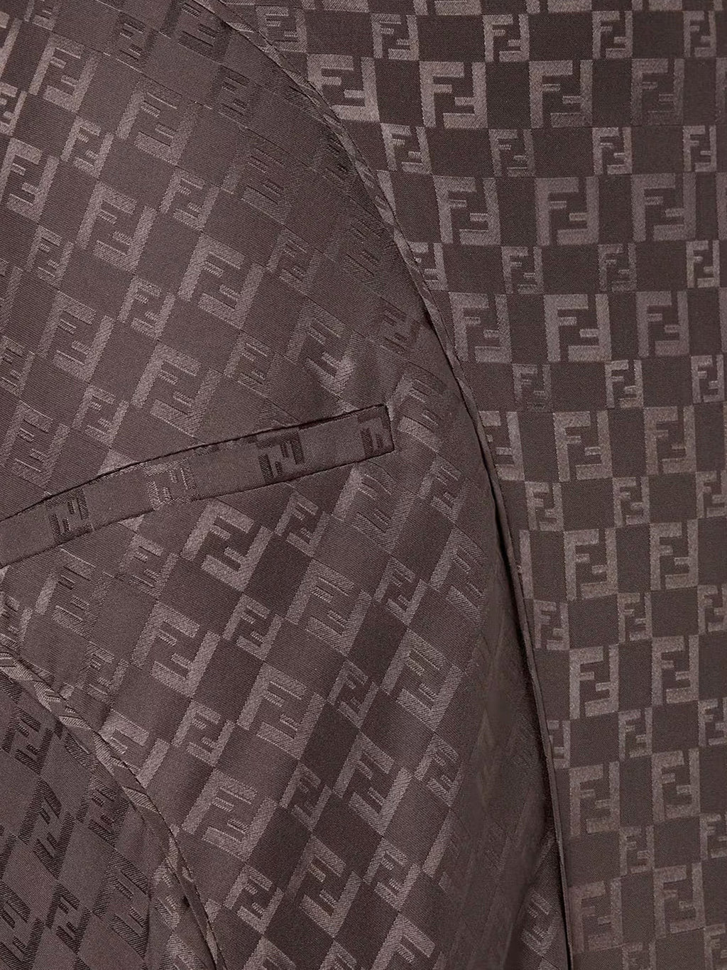 Fendi Midi FF jacquard silk skirt