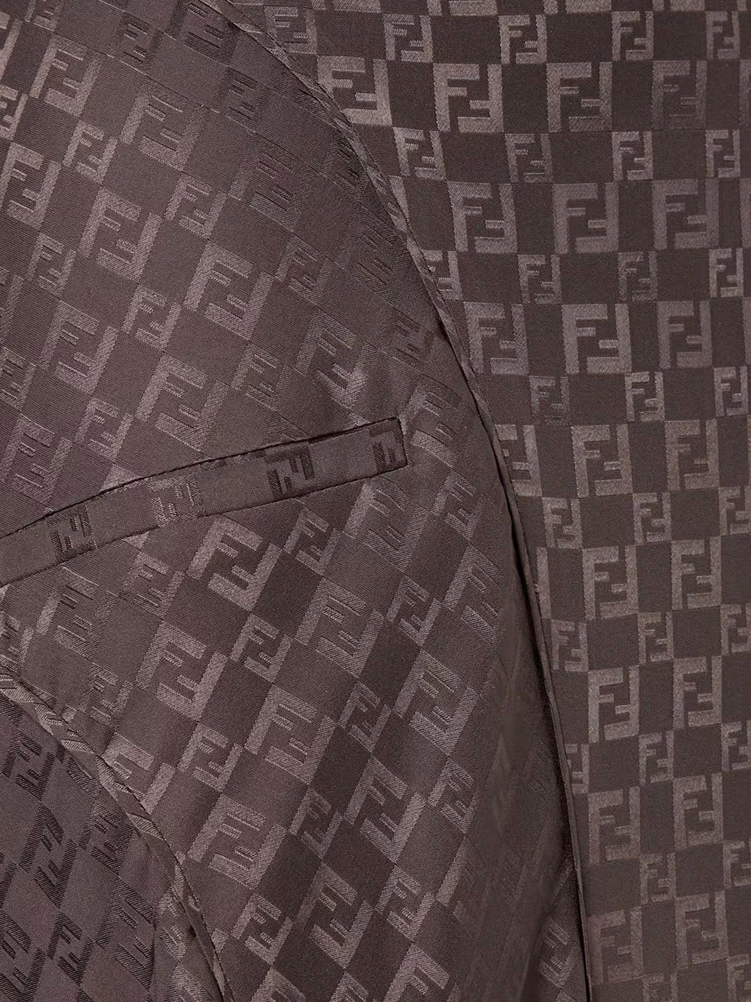 Fendi Midi FF jacquard silk skirt