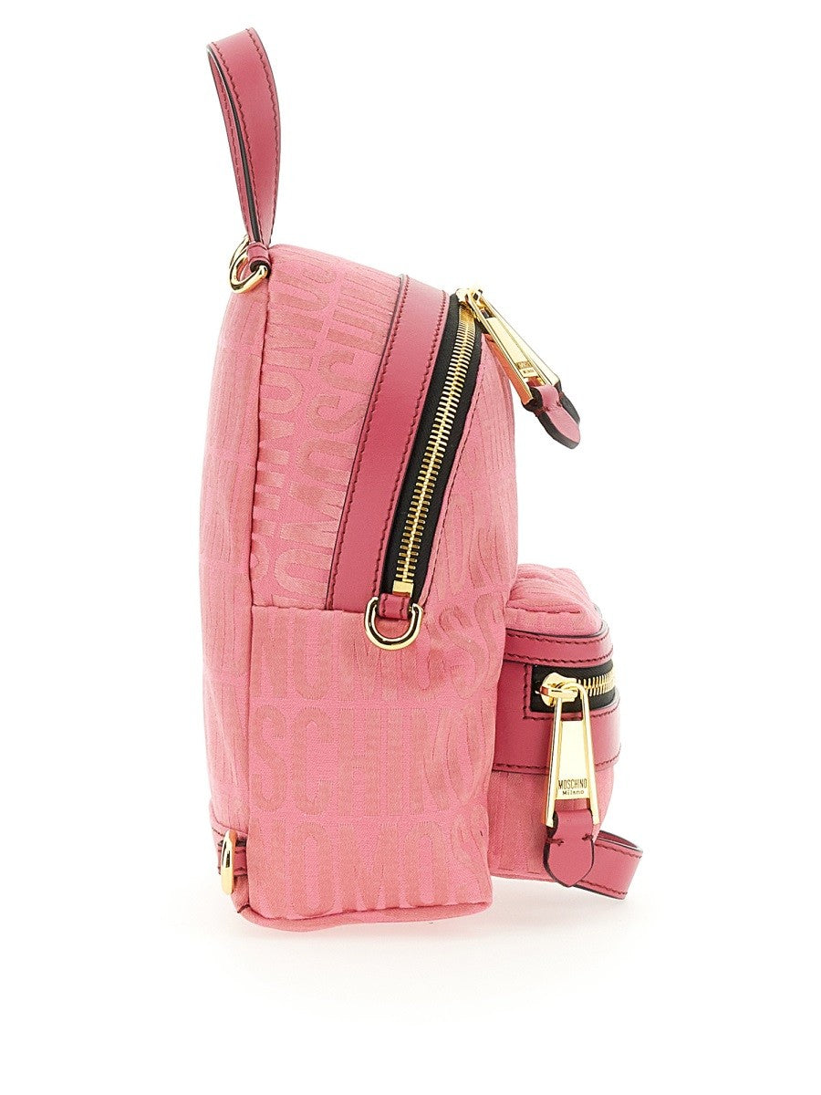 Moschino MINI BACKPACK WITH MONOGRAM LOGO
