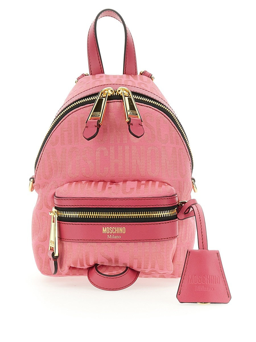 Moschino MINI BACKPACK WITH MONOGRAM LOGO
