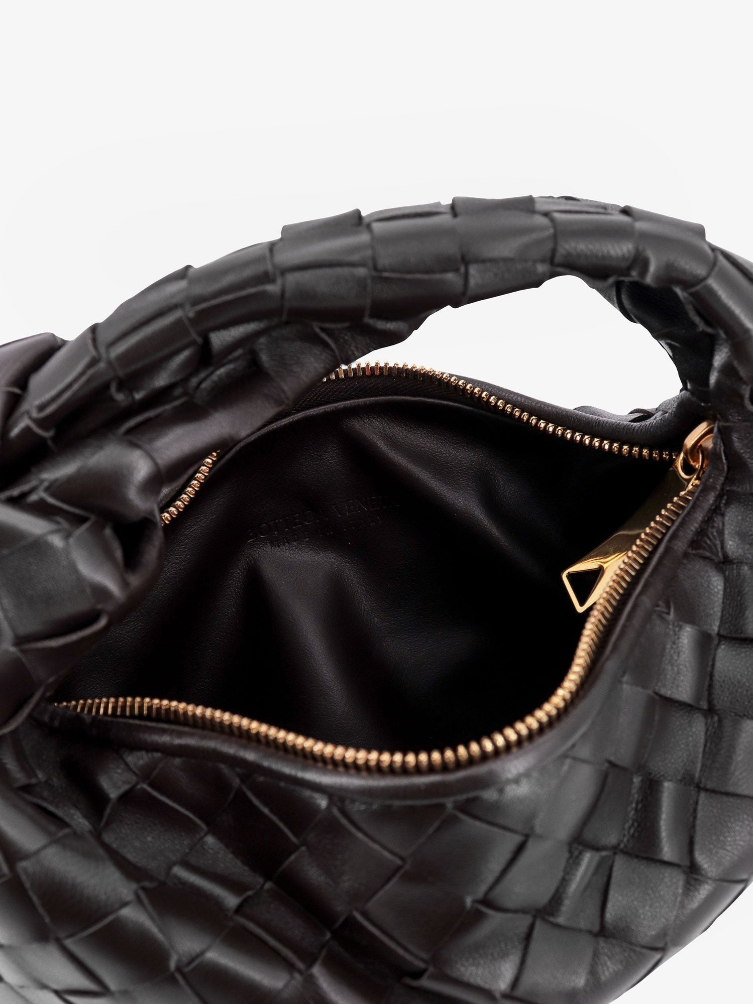 Bottega Veneta Mini jodie leather handbag with intrecciato motif