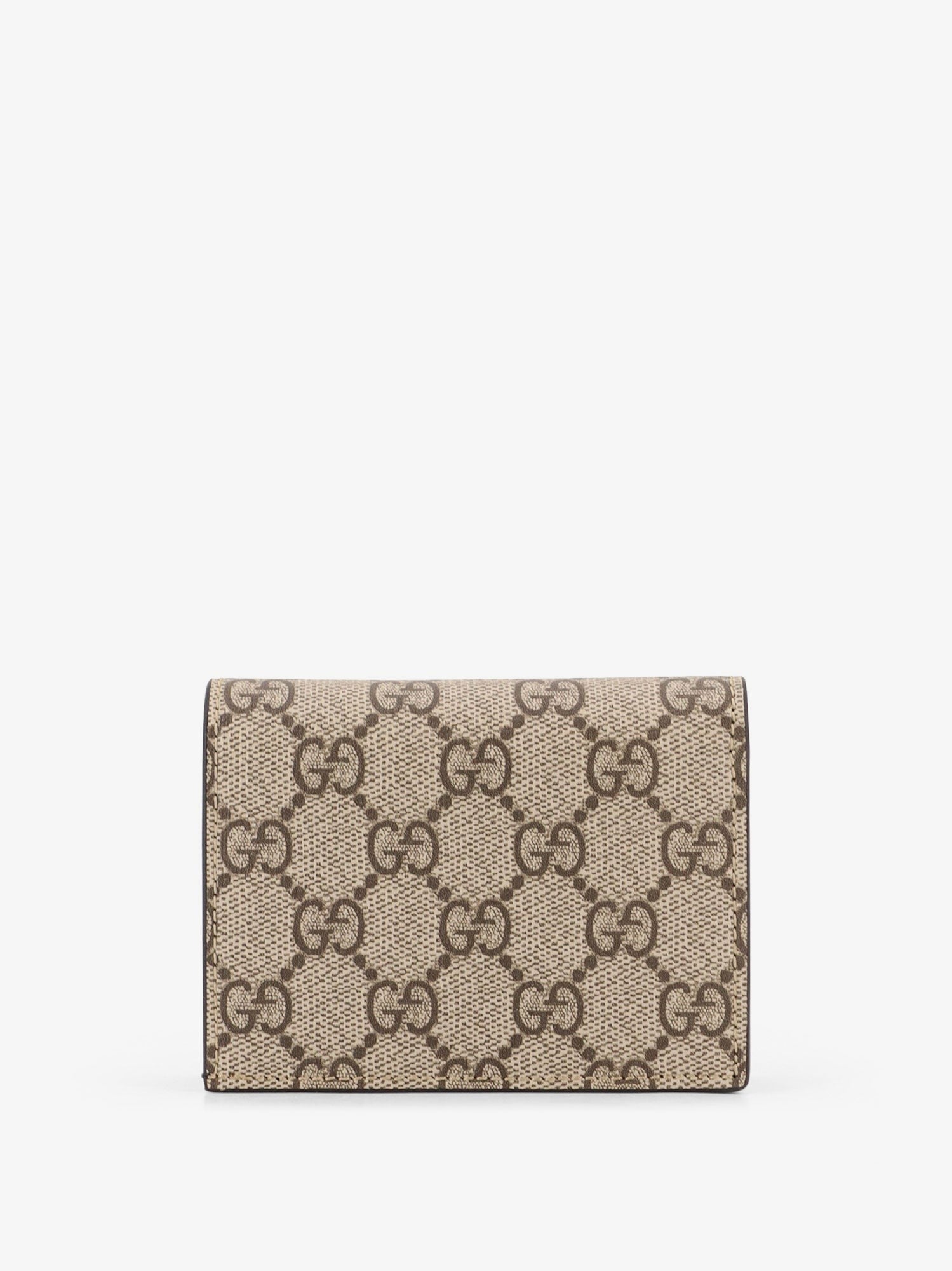 Gucci Mini Wallet leather and GG Supreme Fabric card holder