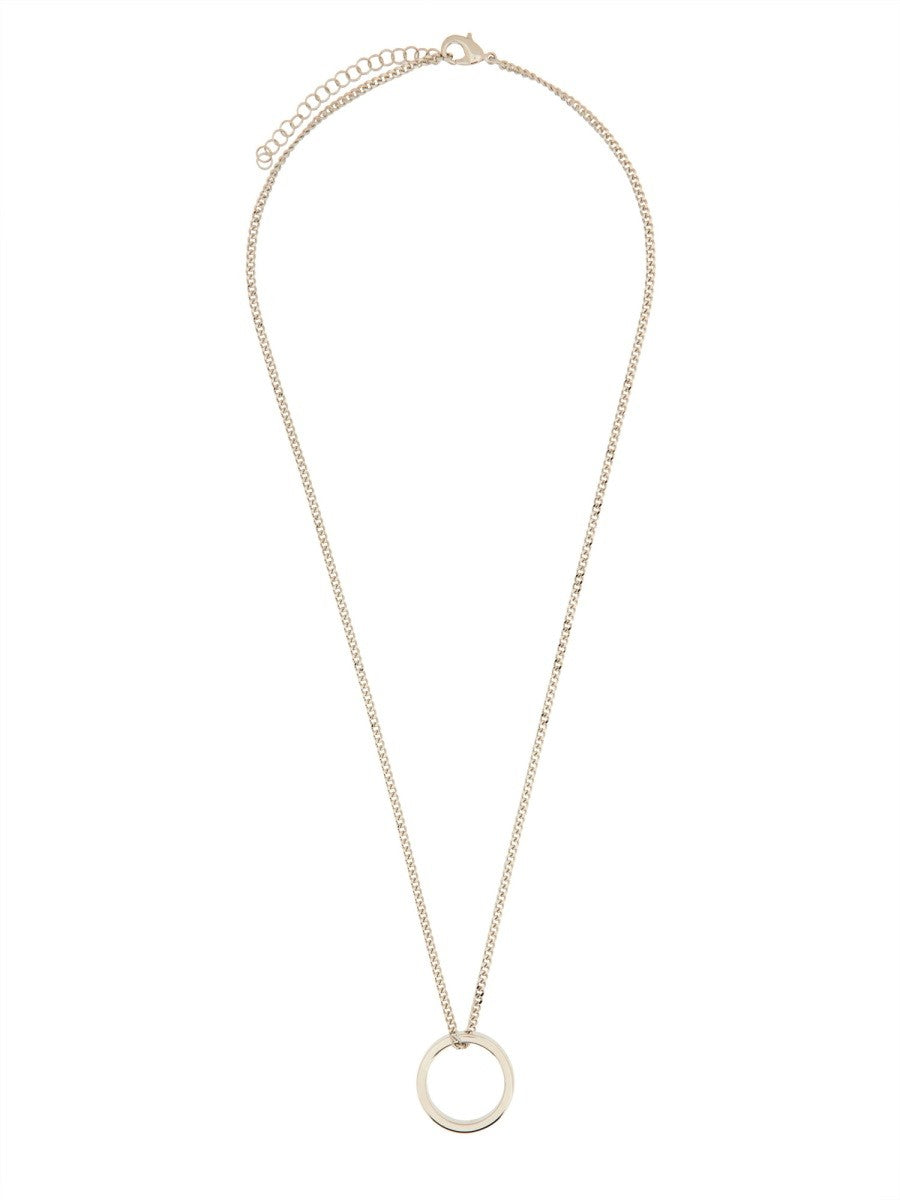 MM6 MAISON MARGIELA MINIMAL LOGO RING NECKLACE